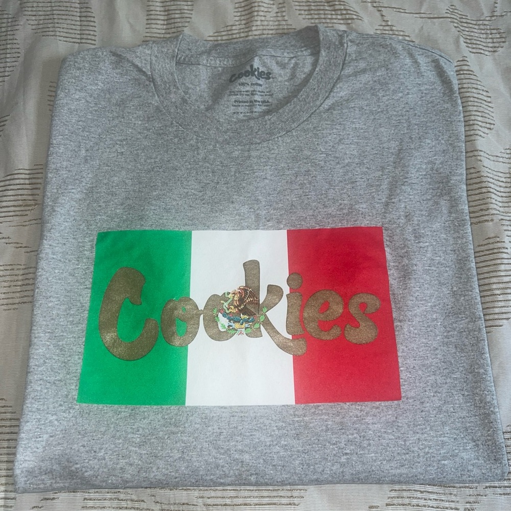 Men’s cookies Sf Mexican flag logo shirt